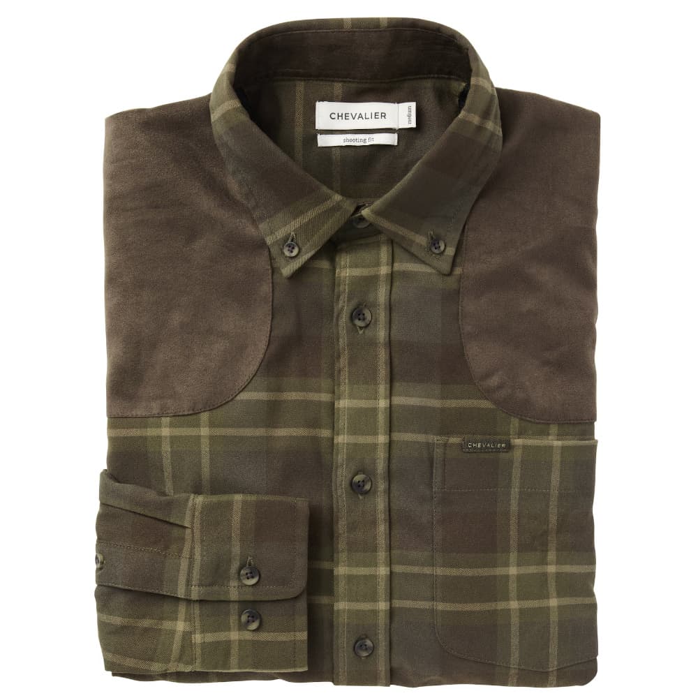 Chill Shooting Fit Coolmax Shirt Men Pinegrove Green Checked, view: 1