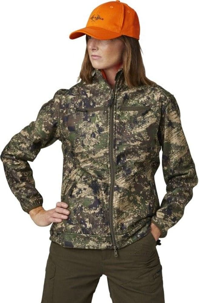 Pixel Camo Reversible Windblocker Coat Women Pixel/HiViz, view: 2