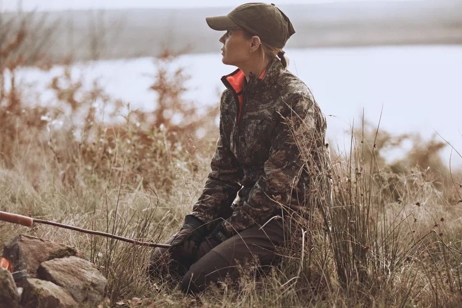 Pixel Camo Reversible Windblocker Coat Women Pixel/HiViz, view: 4