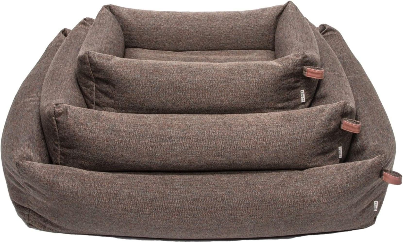 Sleepy Dog Bed S Herringbone Brown, view: 1
