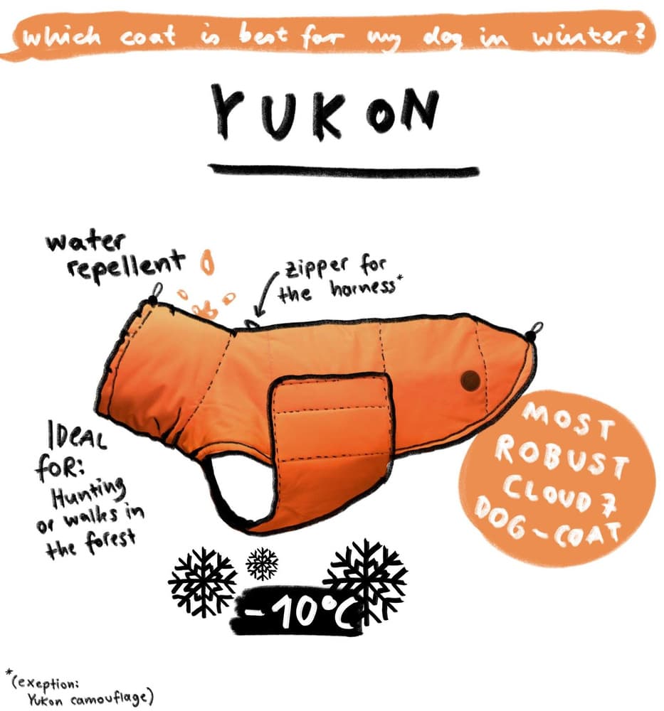 Yukon Dog Coat strl 4-5 Neon Orange, view: 5