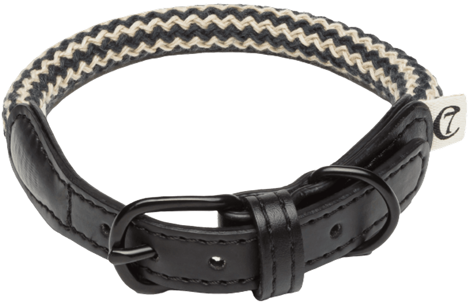 Collar Mauerpark XS-XL Zick Zack Black, view: 0