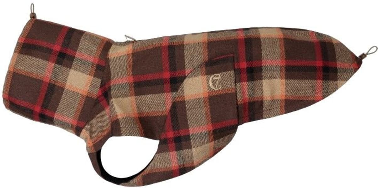 Dog Rain Coat Glasgow size 6-8 Plaid Orange, view: 0
