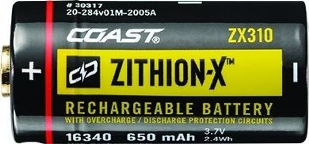 ZX310 ZITHION Rechargeable Battery Micro-USB (16340), view: 0