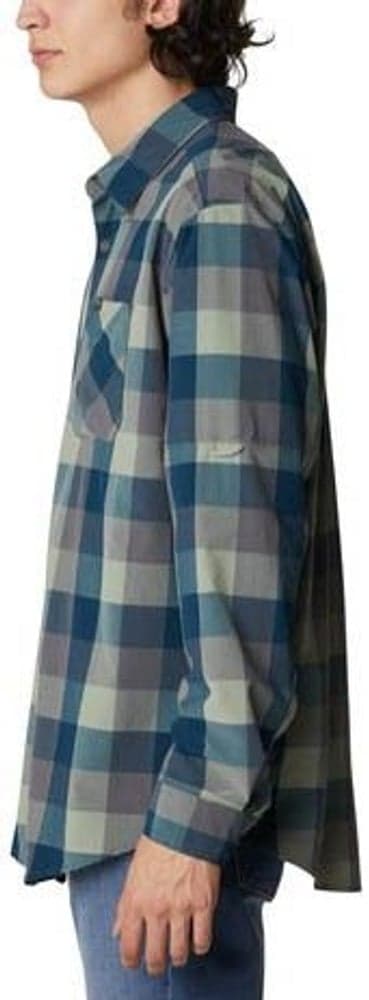 M's Triple LS Shirt Grid Grid Buffalo/City Grey, view: 3