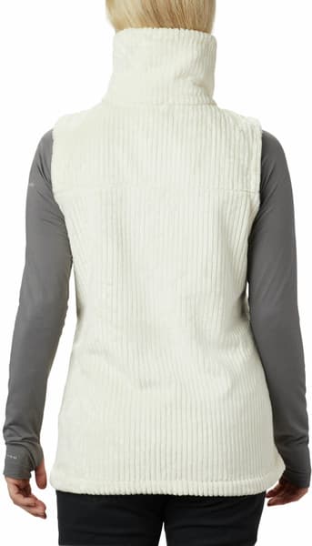 W's Fire Side Sherpa Vest Chalk Stripe, view: 2