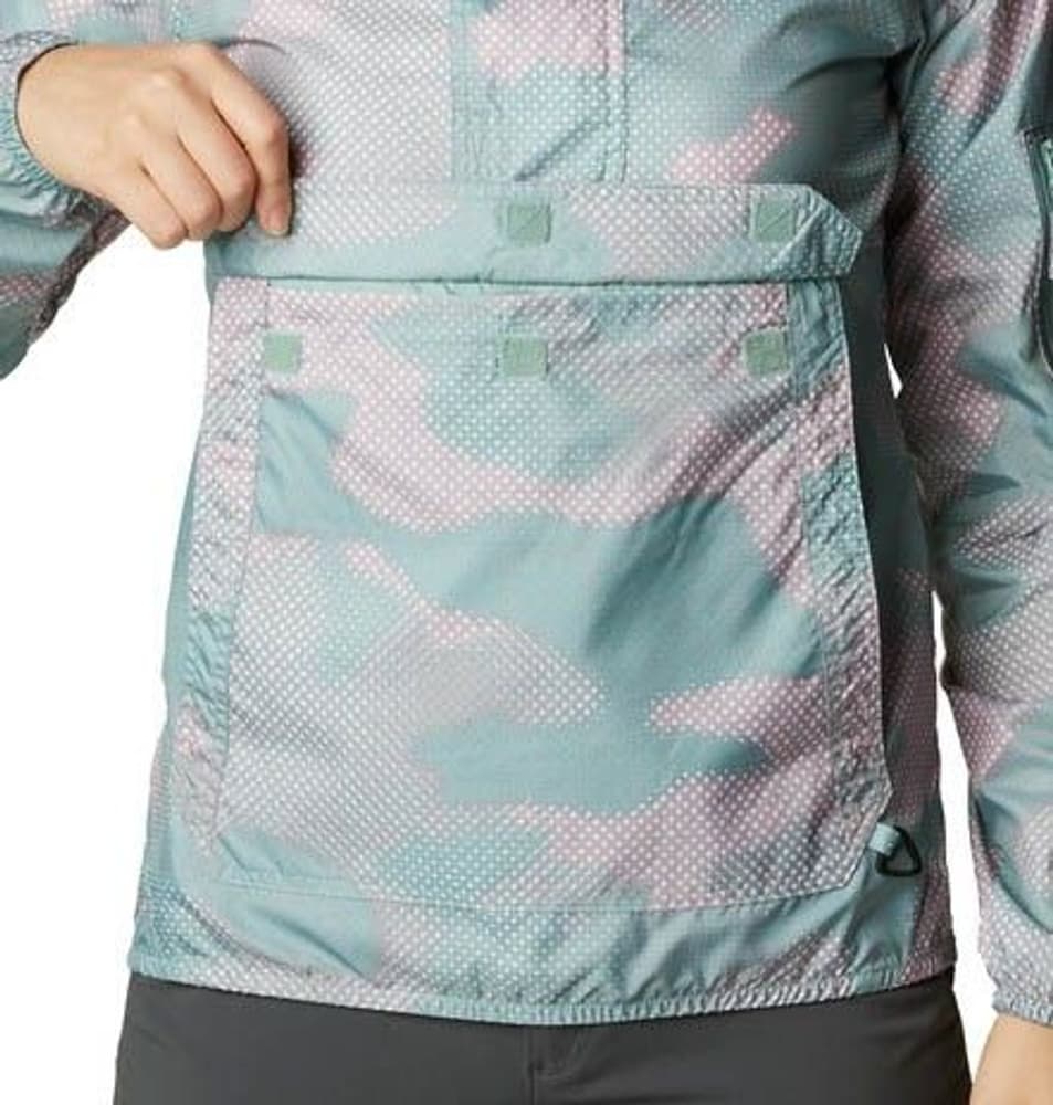 W's Challenger Windbreaker Aqua Tone Camo Spotted Print, view: 4