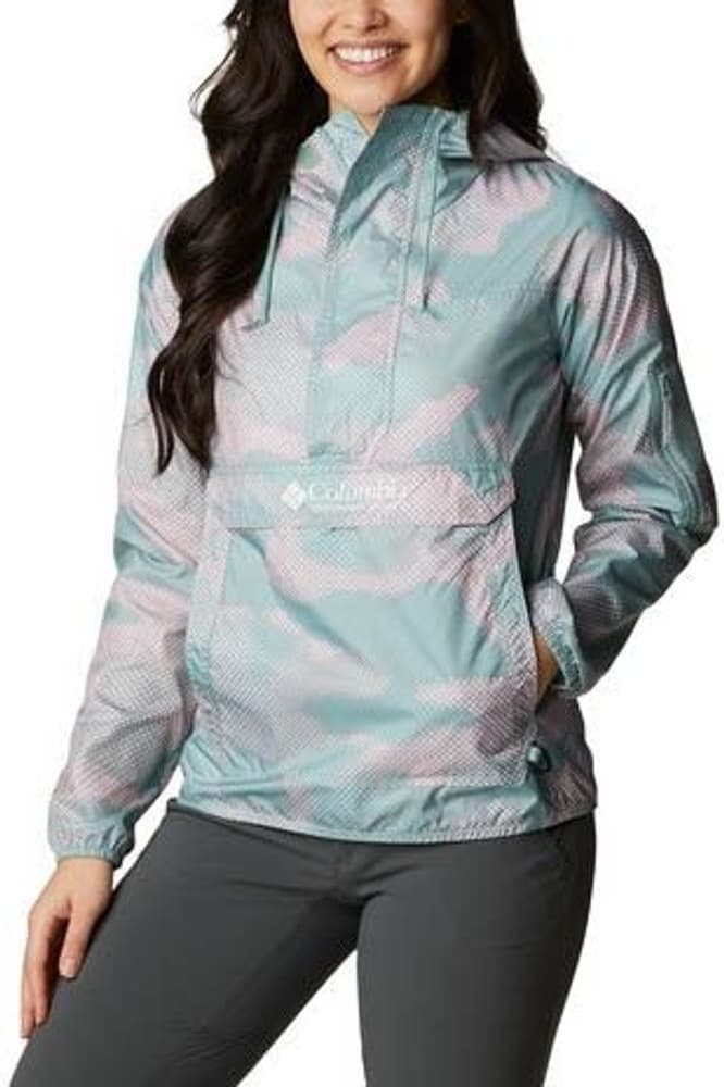 W's Challenger Windbreaker Aqua Tone Camo Spotted Print, view: 0