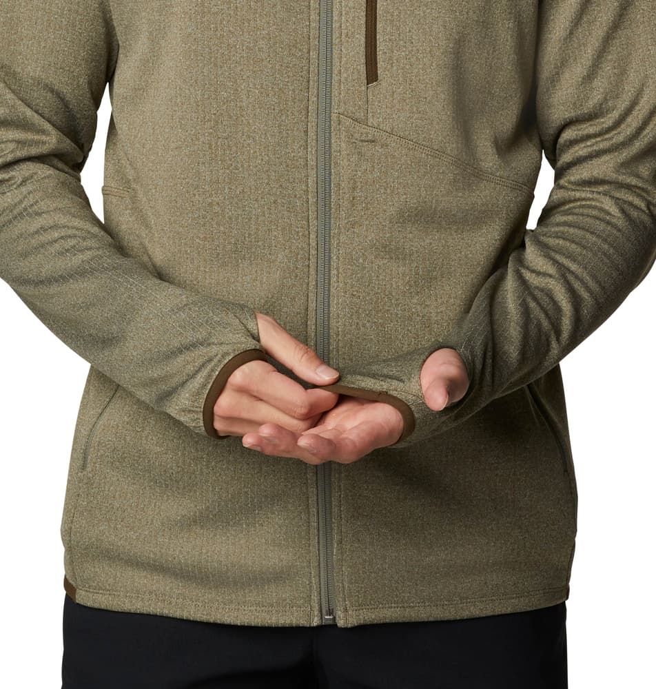 M's Park View Fleece Full Zip Heather Stone Green, view: 5