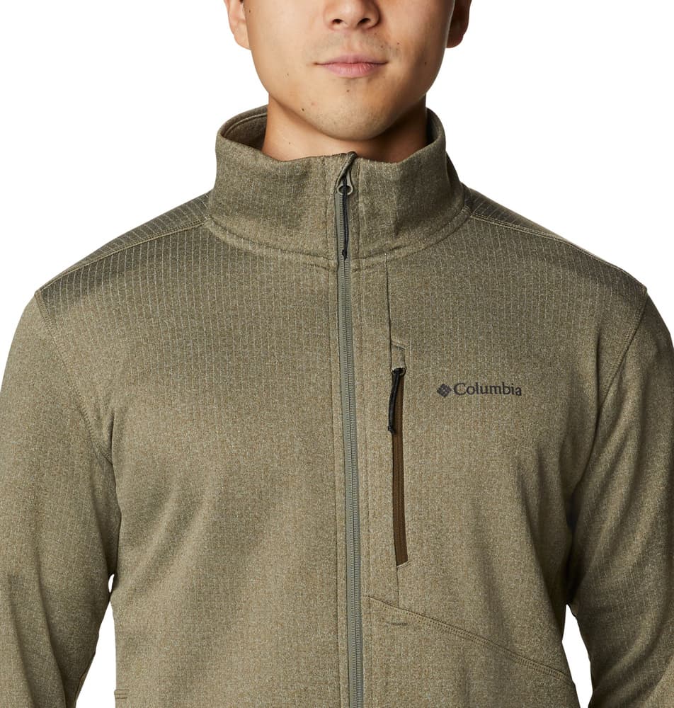 M's Park View Fleece Full Zip Heather Stone Green, view: 4
