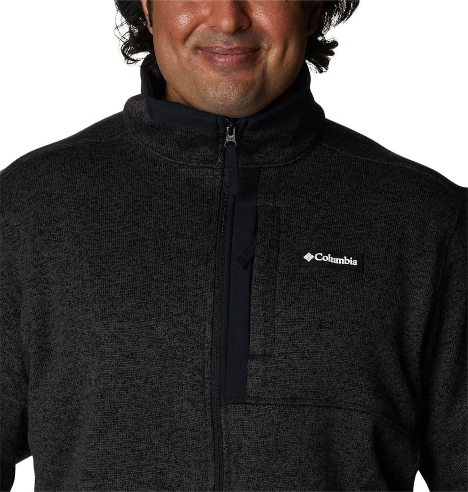 M's Sweater Weather Full Zip Heather Black, view: 4