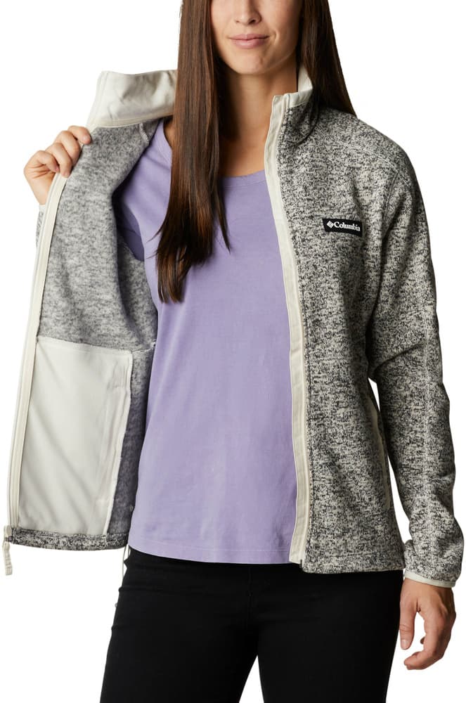 W's Sweater Weather Full Zip Chalk Heather, view: 3