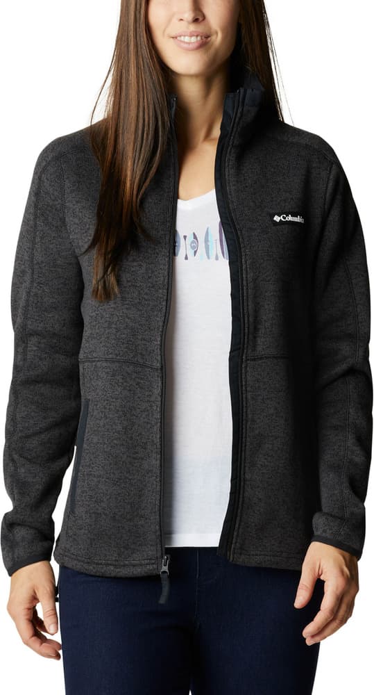 W's Sweater Weather Full Zip Heather/Black, view: 2