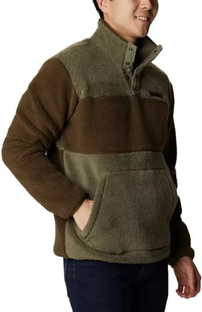 M's Rugged Ridge Sherpa Half Snap Stone Green, view: 3