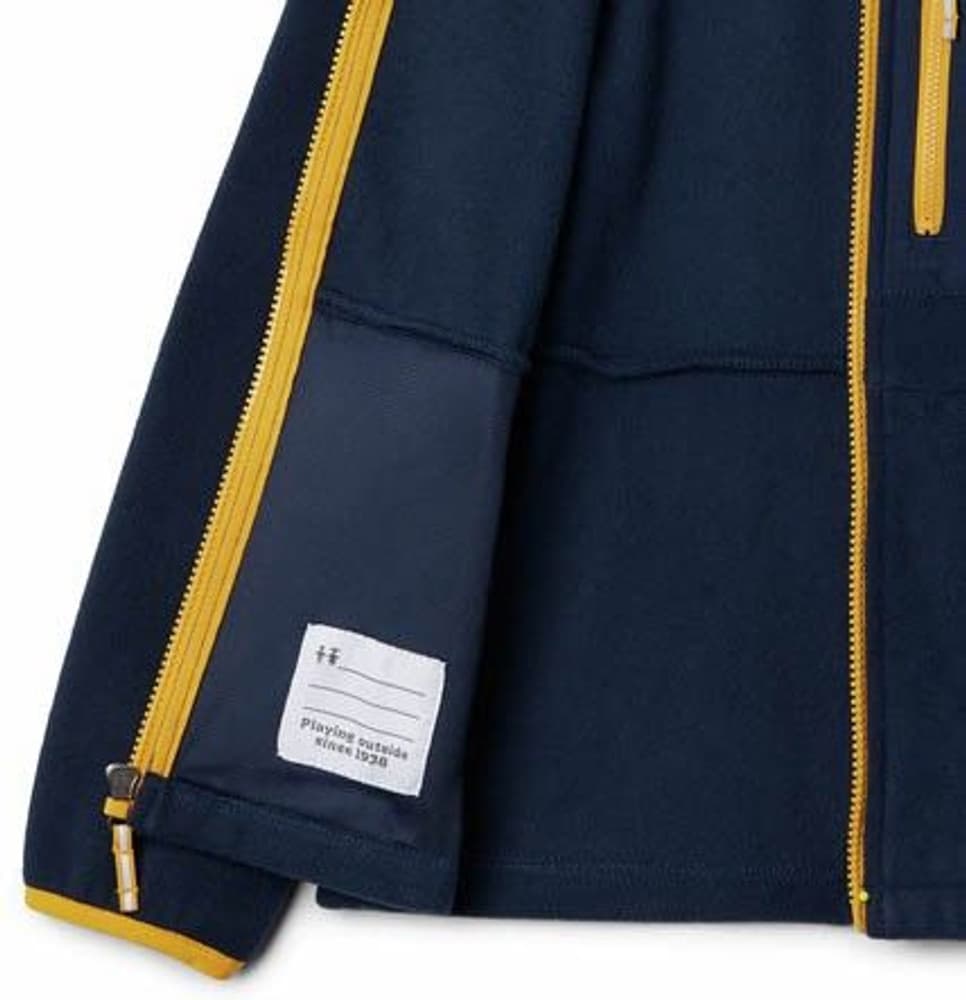 Youth Fast Trek I Fleece Full Zip Navy/ Bright Gold, view: 1