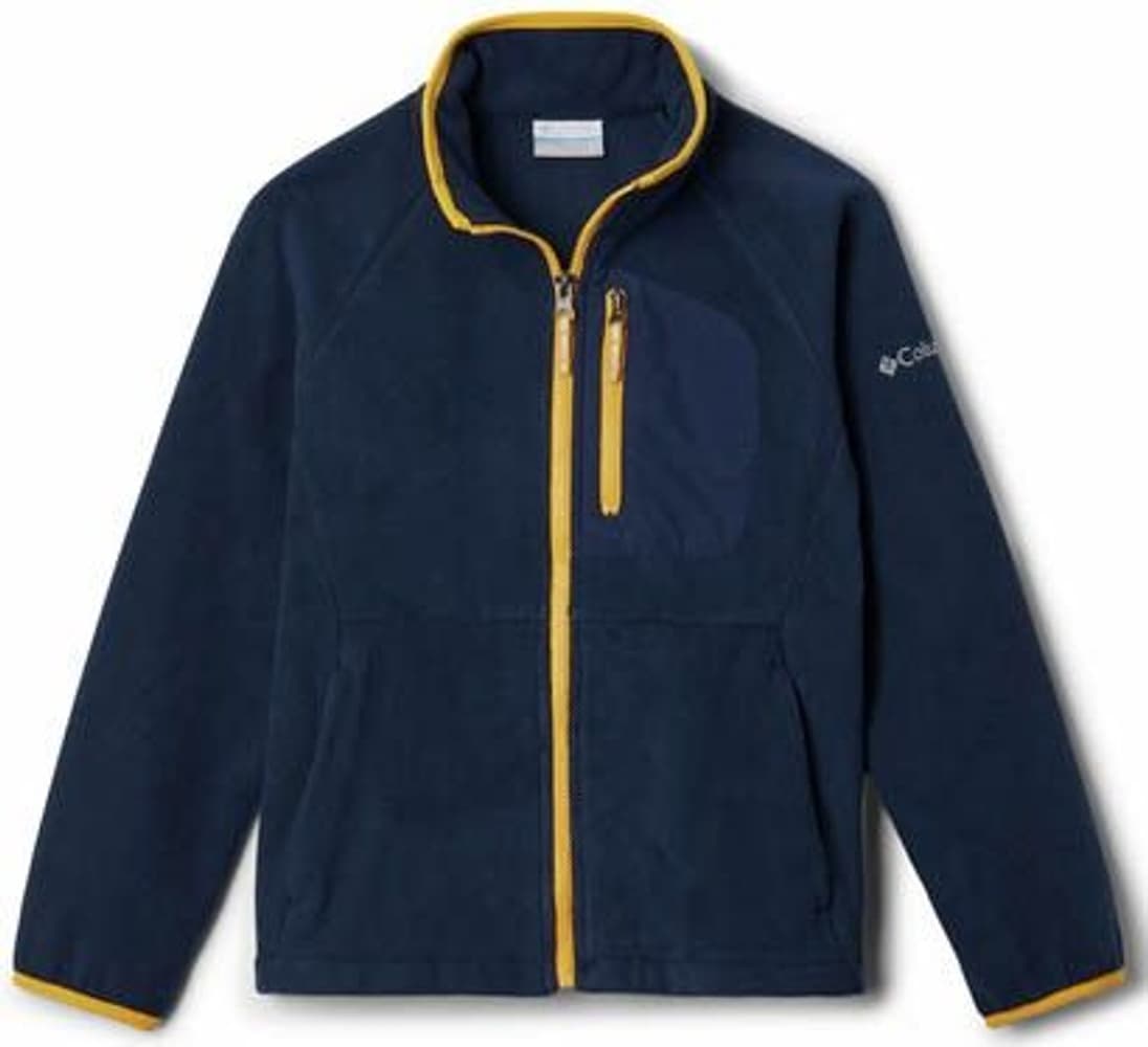 Youth Fast Trek I Fleece Full Zip Navy/ Bright Gold, view: 0