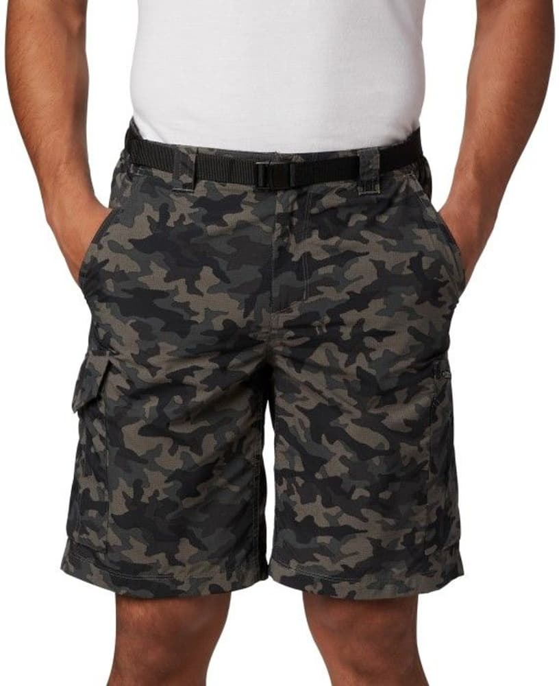 Silver Ridge Printed Cargo Short Black Camo, view: 0