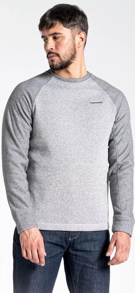 M's Barker Jumper Dove Grey Marl, view: 1
