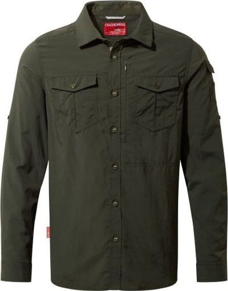M's NosiLife Adventure LS Shirt Dark Khaki, view: 0