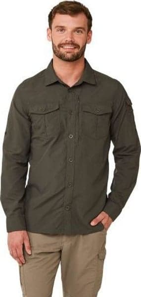 M's NosiLife Adventure LS Shirt Dark Khaki, view: 1