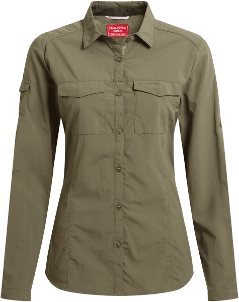 W's NosiLife Adventure LS Shirt III Wild Olive, view: 0