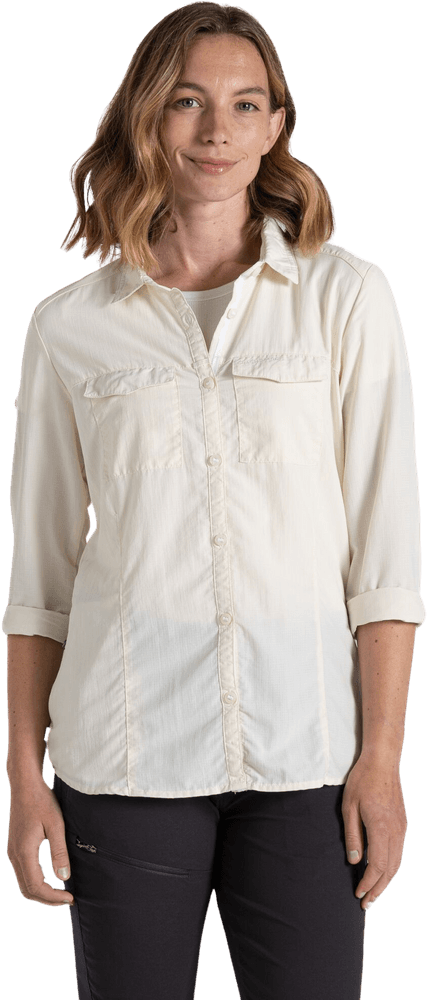 W's NosiLife Adventure LS Shirt III Seasalt, view: 1