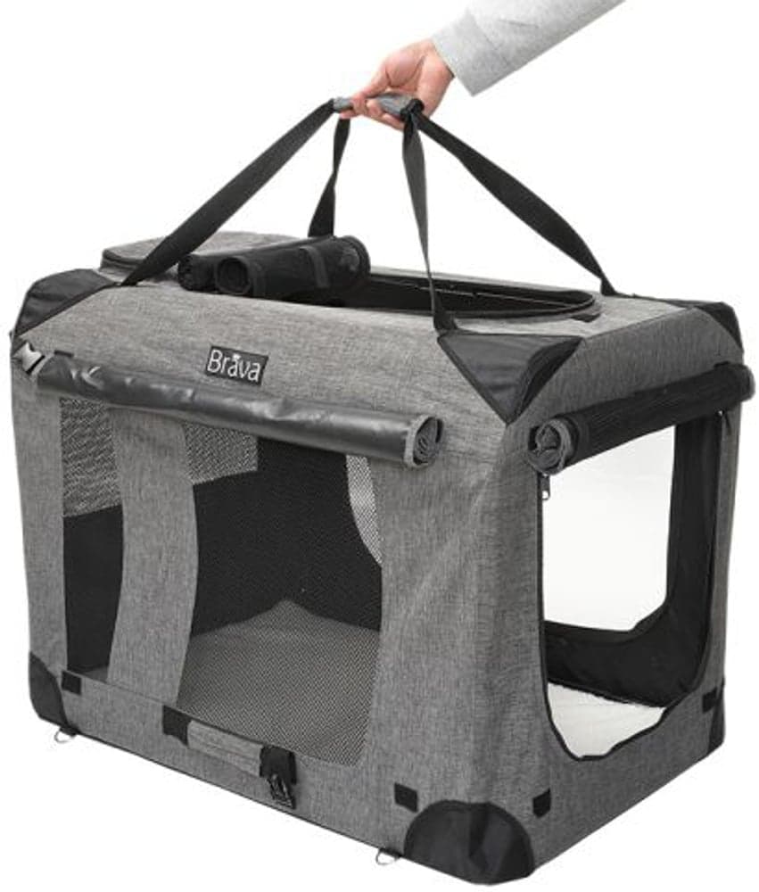 Highway Dog Crate Tarmac Grey L, view: 1