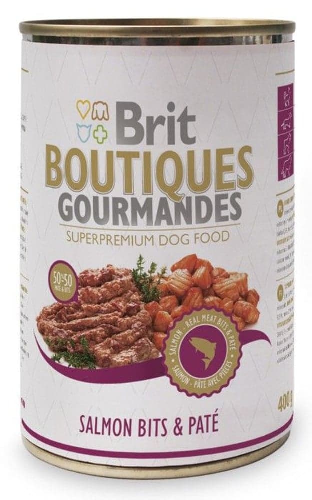 Brit Boutiques Gourmandes Salmon Bits & Paté 400 g, view: 0