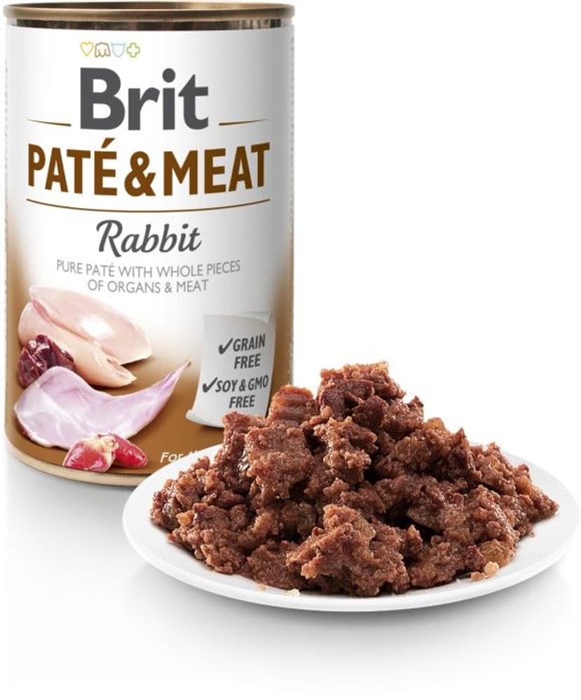 Brit Paté & Meat Rabbit 400 g, view: 1