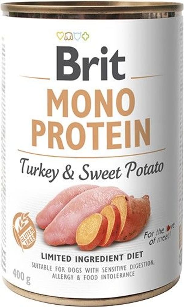 Brit Mono Protein Turkey & Sweet Potato 400 g, view: 0