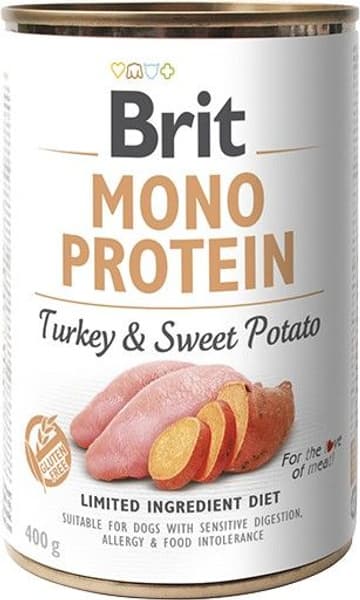 Brit Mono Protein Turkey & Sweet Potato 400 g, view: 0
