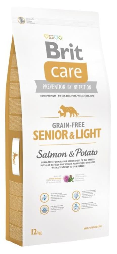 Grain-free Senior & Light Salmon & Potato 12 kg, view: 0