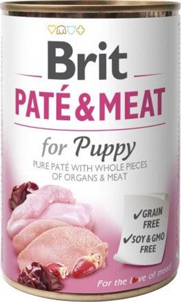 Brit Paté & Meat Chicken & Turkey for Puppy 400 g, view: 0