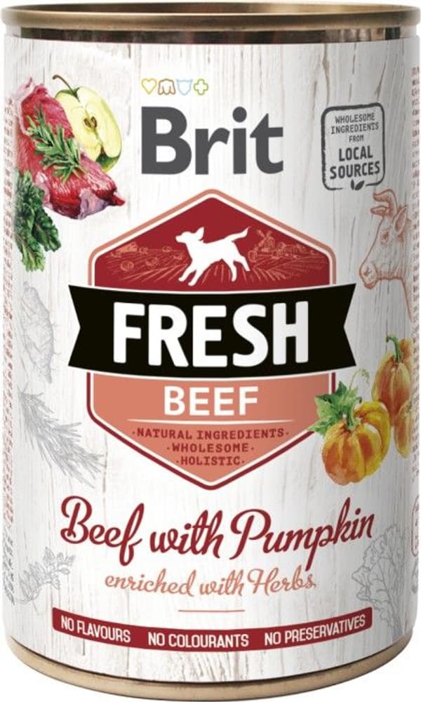 Brit Fresh Cans Beef with Pumpkin 400 g, view: 0