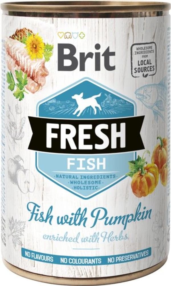 Brit Fresh Cans Fish with Pumpkin 400 g, view: 0