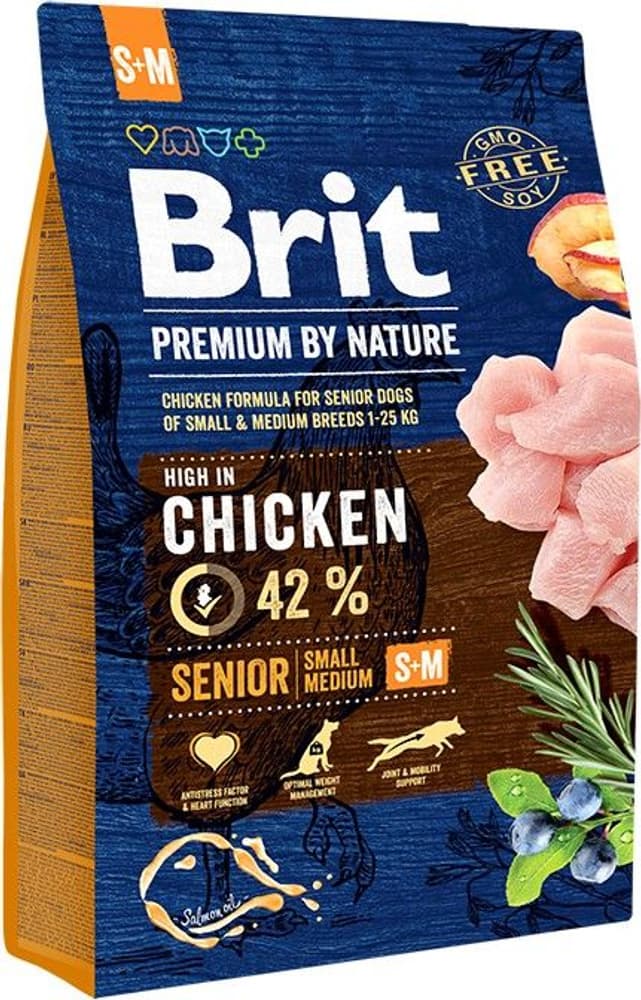 Brit Premium By Nature Senior S+M 3 kg, view: 0