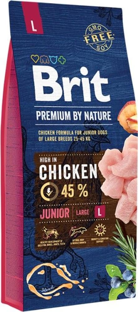 Brit Premium By Nature Junior Large 15 kg, view: 0