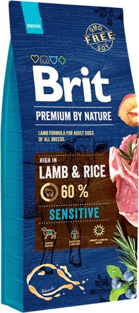 Brit Premium By Nature Sensitive Lamb 15 kg (2021), view: 0