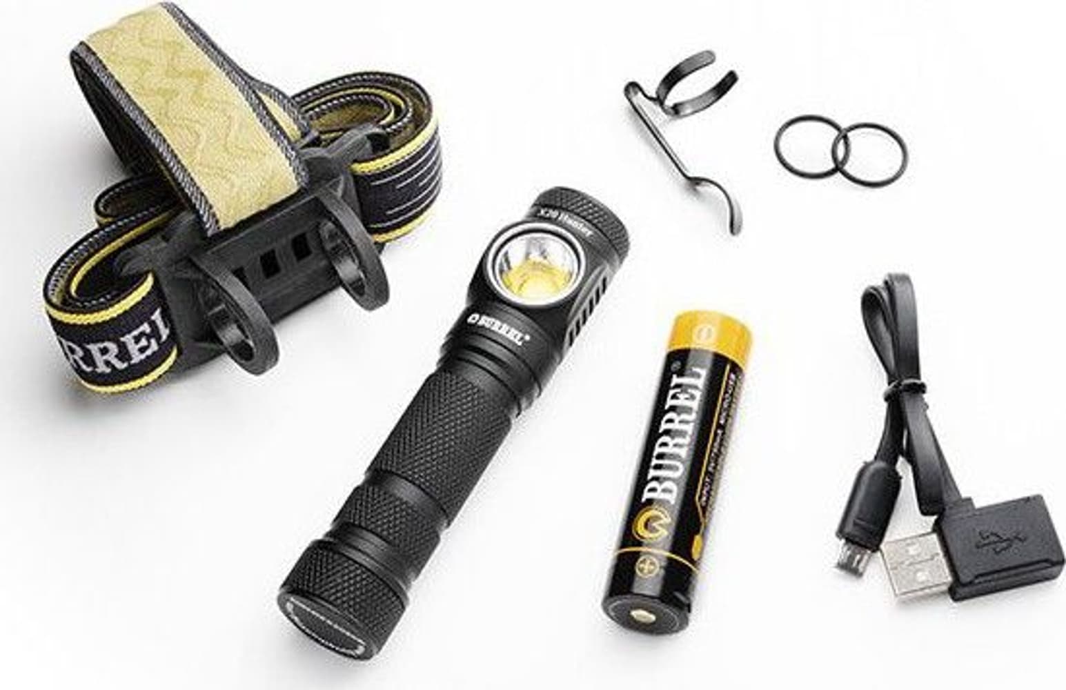 X20 Hunter 2000 Lumen Uppladdningsbar Pannlampa, view: 1