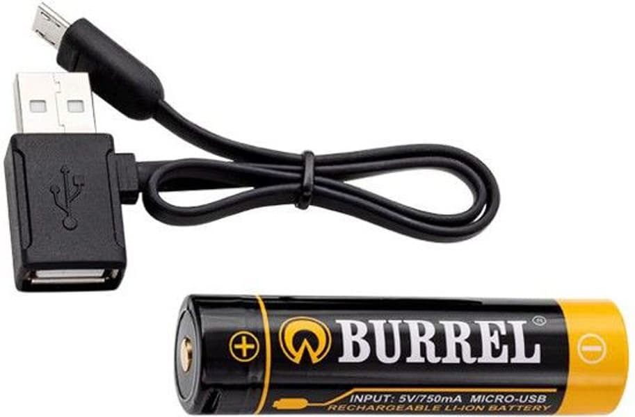 Uppladdningsbart 3100 mAh 18650 Batteri med USB-kabel, view: 0