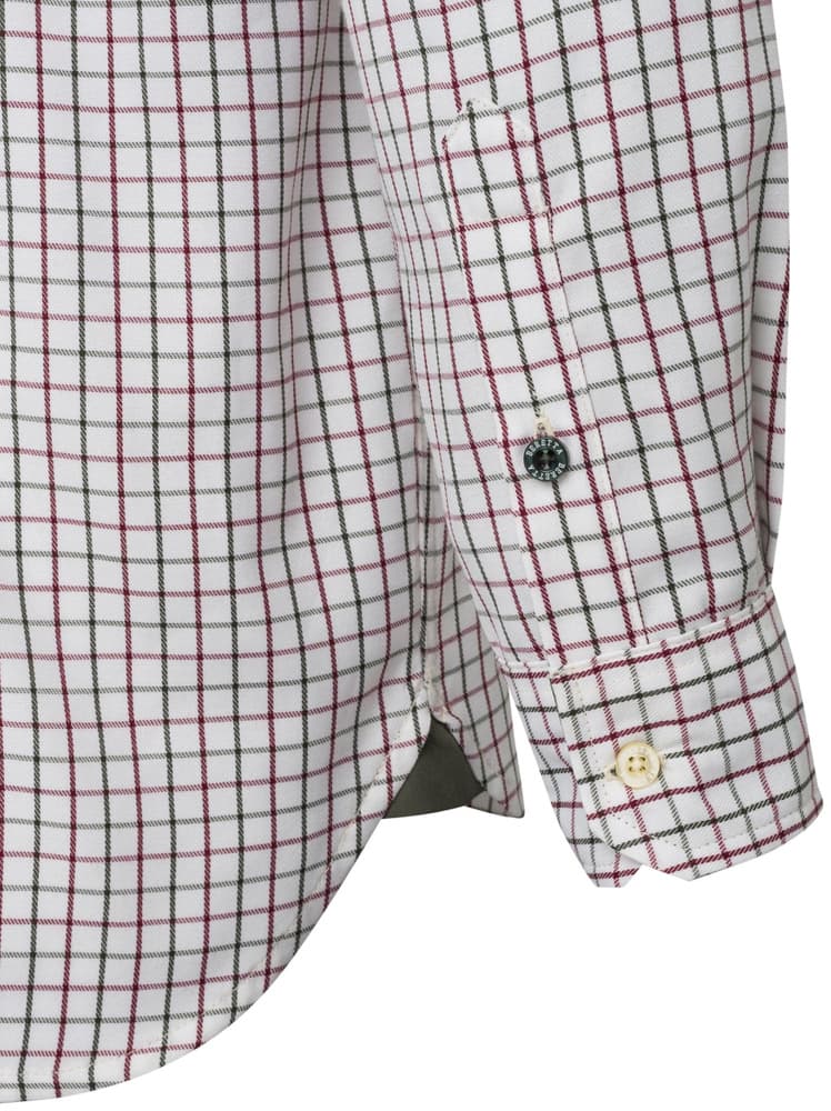 M's Charlow LS Shirt Ivory Blue Check, view: 3