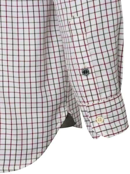 M's Charlow LS Shirt Ivory Blue Check, view: 3