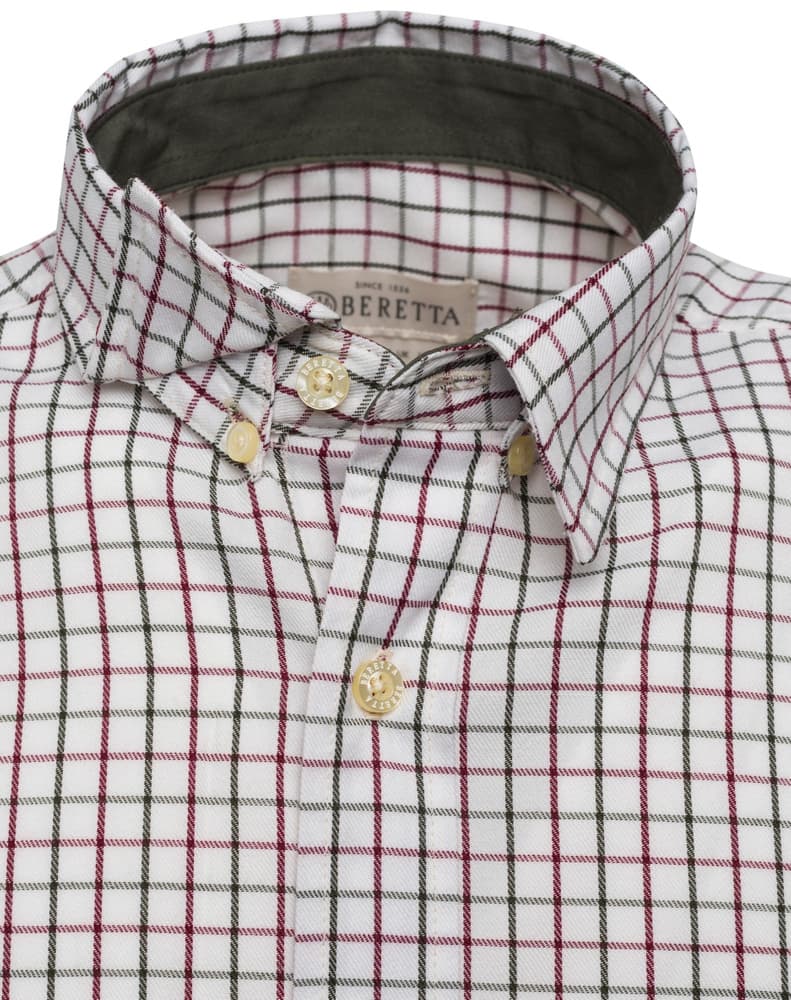 M's Charlow LS Shirt Ivory Blue Check, view: 2