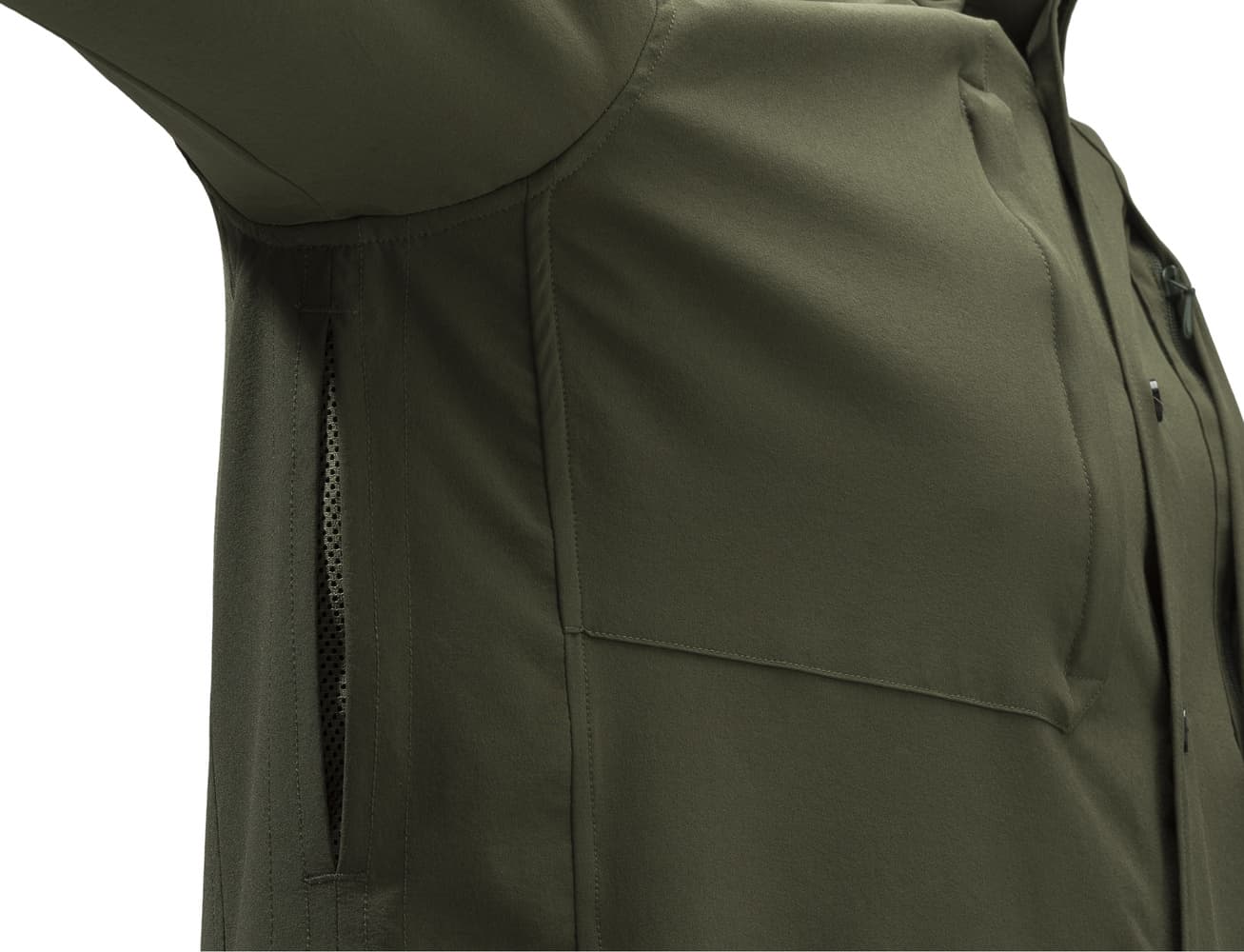 M's Plain weight Shirt Green Moss, view: 2