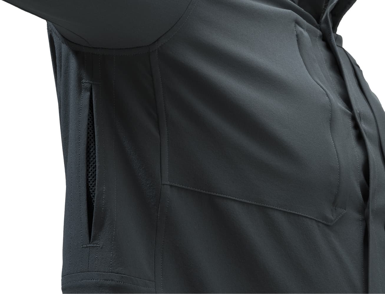 M's Plain weight Shirt Ebony, view: 2