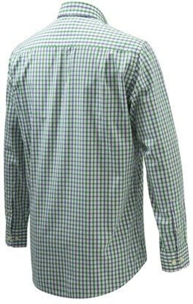 Wood Button Down Shirt Green & Purple Check, view: 1