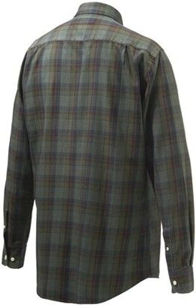 Wood Button Down Shirt Green & Red, view: 1