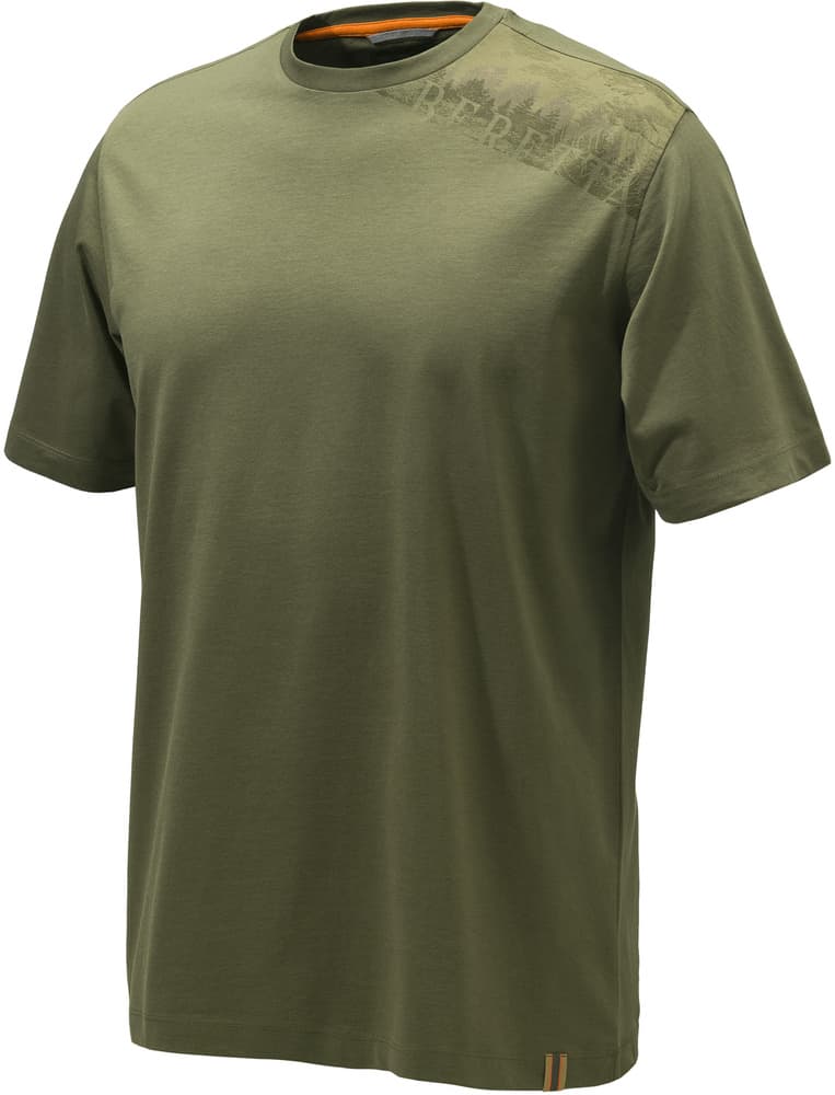 M's Pine Shoulder T-shirt Dark Olive, view: 0