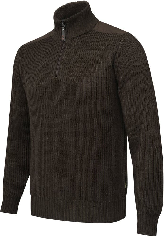 Dover Half Zip Tech Sweater Brown Bark & Moss, view: 0