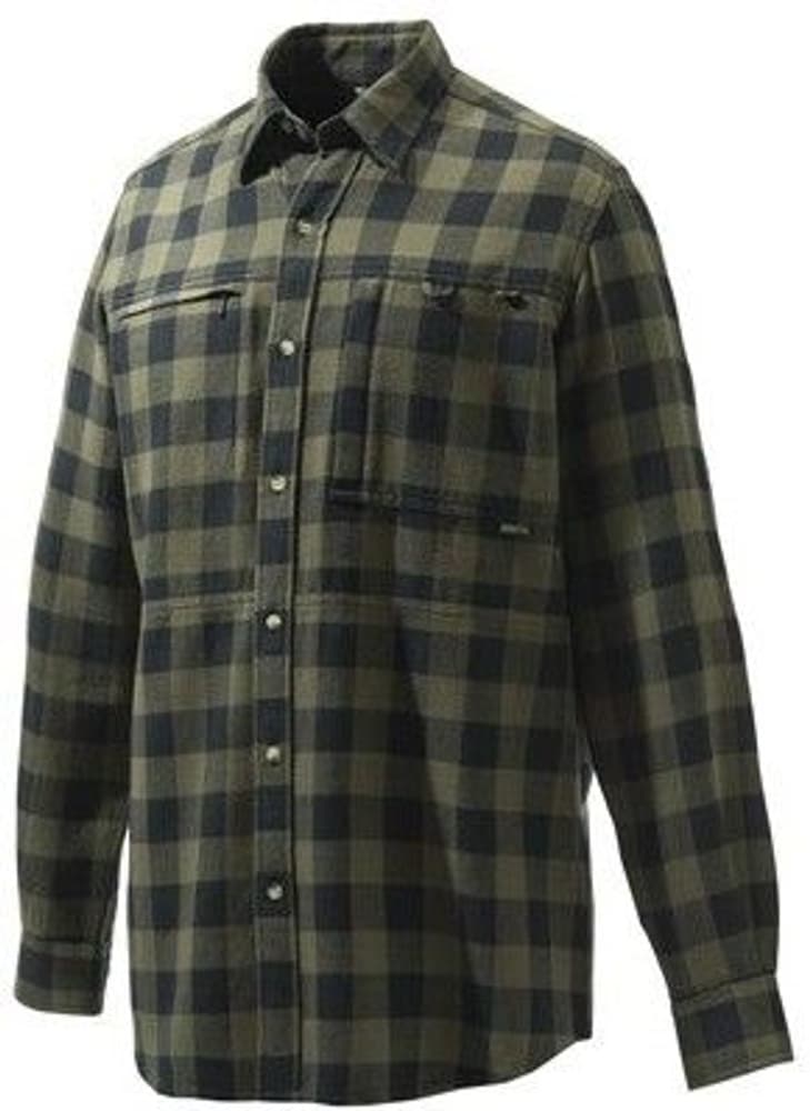 M's Overshirt Zippered Pocket Green & Black Check, view: 0